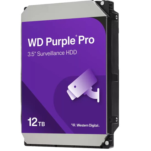 Жесткий диск HDD WD SATA3 12Tb Purple 7200RPM 256Mb (replacement WD121PURP, WD121PURZ)