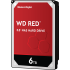 Жесткий диск HDD WD SATA3 6Tb NAS Red 5400 256Mb (replacement WD60EFZX, ST6000VN001, ST6000VN006)