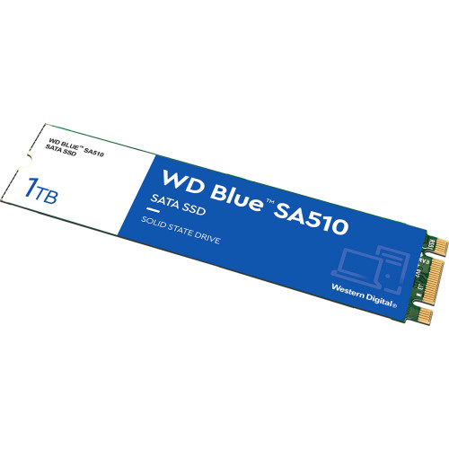Твердотельные накопители WD SSD Blue SA510, 250GB, M.2(22x80mm), SATA3, R/W 550/525MB/s, IOPs 95 000/81 000, TBW 100, DWPD 0.2 (12 мес.)