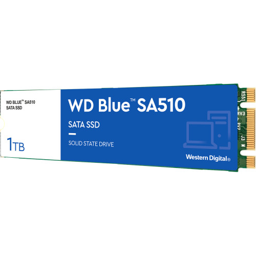 Твердотельные накопители WD SSD Blue SA510, 250GB, M.2(22x80mm), SATA3, R/W 550/525MB/s, IOPs 95 000/81 000, TBW 100, DWPD 0.2 (12 мес.)