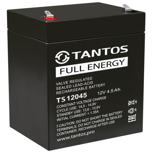 TS 12045 ∙ Аккумулятор 12В 4.5 А∙ч Tantos Аккумуляторная батарея