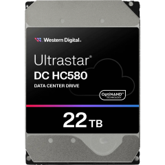 Жесткий диск HDD WD SATA Server 22Tb Ultrastar DC HC580 7200 6Gb/s 512MB (replacement MG10AFA22TE, MG10ACA20TE, WUH722020CLE604, WUH722020BLE604, WUH722020BLE6L4)