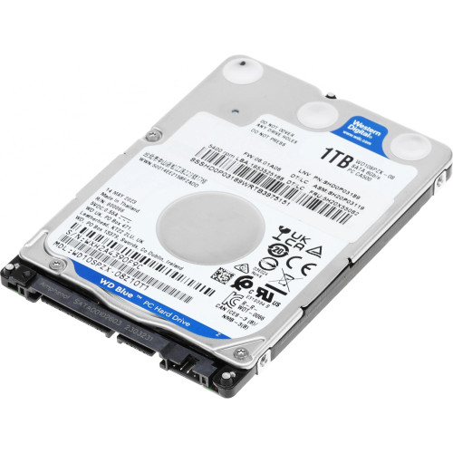 Жесткий диск WD SATA-III 1Tb WD10SPZX Notebook Blue (5400rpm) 128Mb 2.5" 