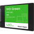 Твердотельные накопители WD SSD Green, 480GB, 2.5" 7mm, SATA3, 3D TLC, R/W 545/н.д., IOPs н.д./н.д., TBW н.д., DWPD н.д. (12 мес.)