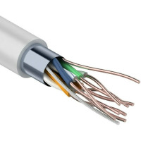 Кабель FTP 4PR x0,51 Premium (Cu) CAT5E PVC серый 305м Tantos Tantos Кабель витая пара