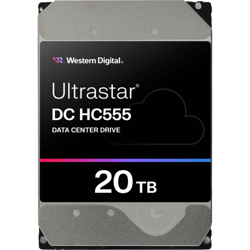 Жесткий диск HDD WD/HGST SATA Server 20Tb Ultrastar HC555 7200 6Gb/s 512MB (replacement WUH722020CLE604, WUH722020BLE604, WUH722020ALE6L4, WUH722020BLE6L4, MG10ACA20TE, ST20000NM007D, ST20000NM002H)