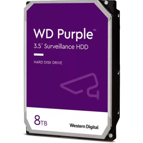 Жесткий диск HDD WD SATA3 8Tb Purple 5640 256Mb 1 year warranty