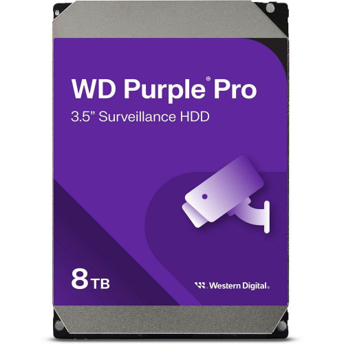 Жесткий диск WD SATA-III 8TB WD8002PURP Surveillance Purple Pro (7200rpm) 256Mb 3.5" 